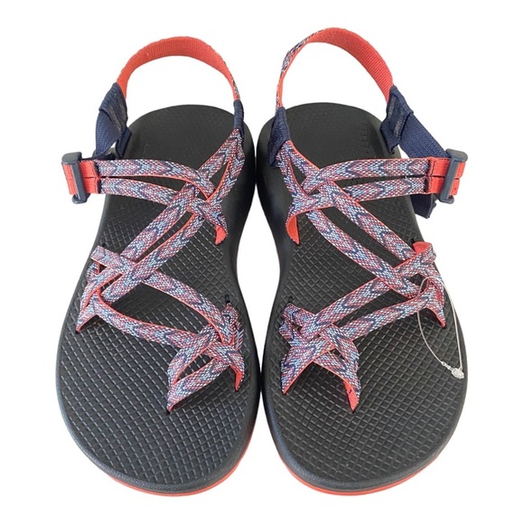 NEW Chaco ZX2 Classic Sport Sandals Strappy Motif Eclipse Blue Coral Women’s 10 - Picture 5 of 14